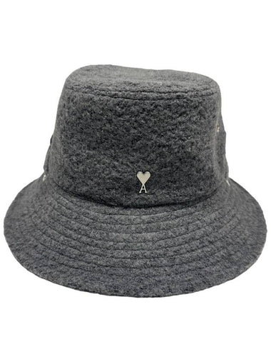 De Coeur Bucket Hat Grey - AMI - BALAAN 1