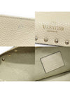 RW2P0269VSHI16 Ivory Stampa Alce Calfskin Gold Rockstud Pouch Clutch - VALENTINO - BALAAN 7