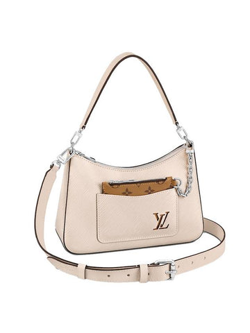 Marel Quartz Shoulder Bag Beige - LOUIS VUITTON - BALAAN.