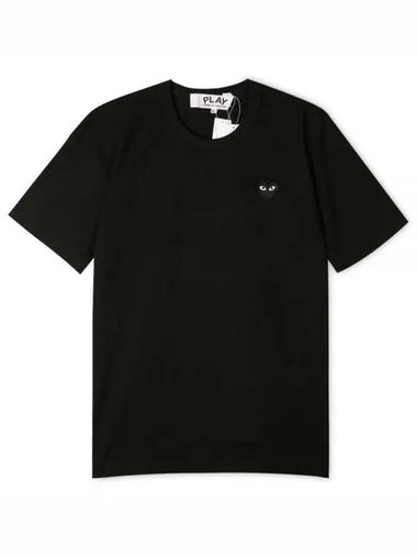 Men s Heart Wappen Black Short Sleeve T Shirt AZ T064 051 1 1155945 - COMME DES GARCONS - BALAAN 1