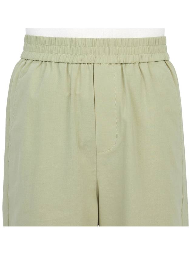 De Coeur Cotton Track Shorts Khaki - AMI - BALAAN 6