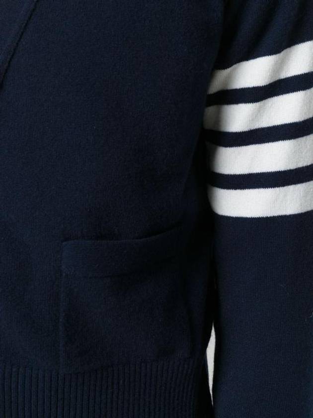 Men's Diagonal Classic Cashmere Cardigan Navy - THOM BROWNE - BALAAN 6