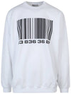 Big Large Barcode Sweatshirt White - VETEMENTS - BALAAN 1