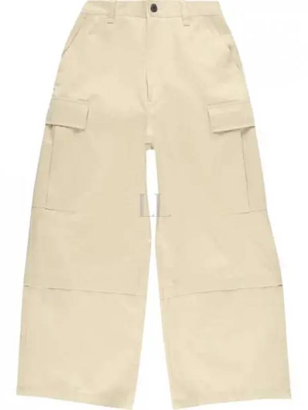 Wide Cargo Pants Beige - AMI - BALAAN 2