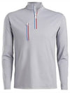 Men's Golf Daytona Half Zip Up Long Sleeve T-Shirt Light Grey - G/FORE - BALAAN 2