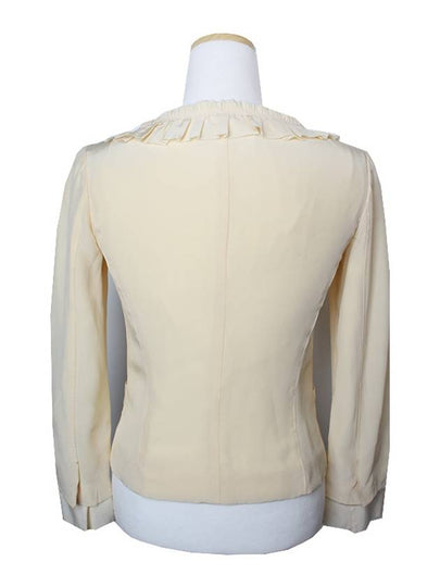 Butter frill silk jacket 44 - PRADA - BALAAN 2