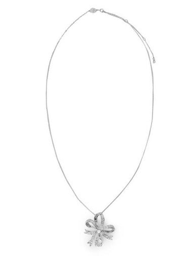 Hyperbola Bow Large Pendant Necklace Silver - SWAROVSKI - BALAAN 1