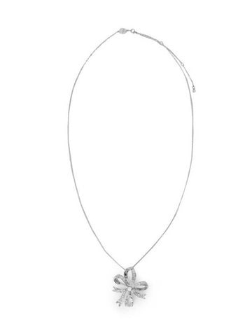 Hyperbola Bow Large Pendant Necklace Silver - SWAROVSKI - BALAAN 1