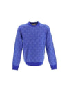 GG Jacquard Knit Top Blue - GUCCI - BALAAN 2