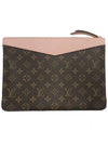 Women s Louis Vuitton M62942 Rose Powder Monogram Canvas Daily Pouch Clutch gt Gangbuk used luxury goods - LOUIS VUITTON - BALAAN 4