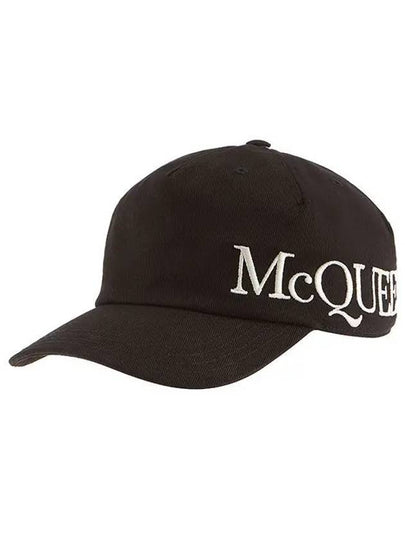 Embroidered Logo Ball Cap Black - ALEXANDER MCQUEEN - BALAAN 2