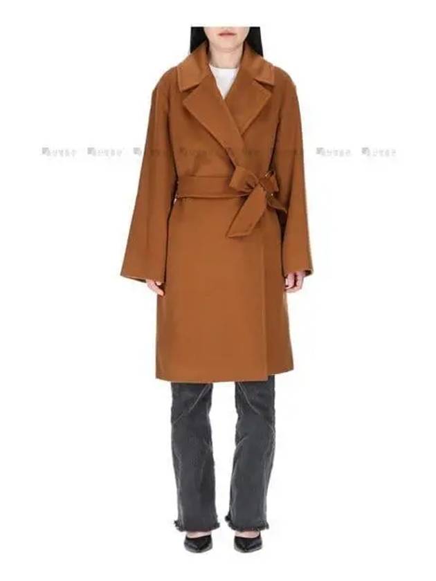 Pazzo Belted Cashmere Single Coat Cuoio - MAX MARA - BALAAN 2