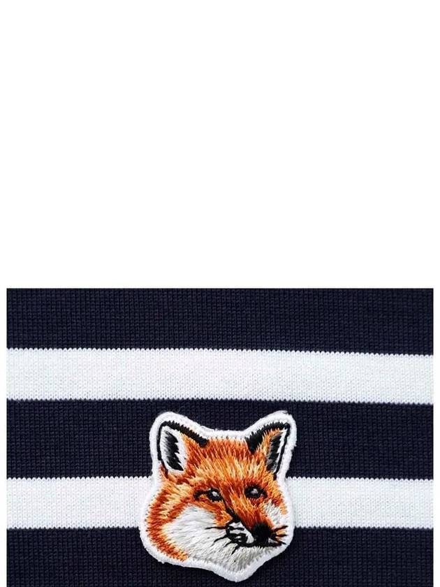 Fox Head Patch Regular Marin Long Sleeve T Shirt Navy Stripes - MAISON KITSUNE - BALAAN 6