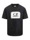 Kids Logo T Shirt Black 16CKTS049B 00LAA17 999 - CP COMPANY - BALAAN 2