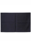 Gancini Jacquard Wool Silk Scarf Navy - SALVATORE FERRAGAMO - BALAAN 3