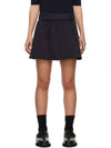 Nettuno Side Slit Nylon A-line Skirt Black - MAX MARA - BALAAN 2