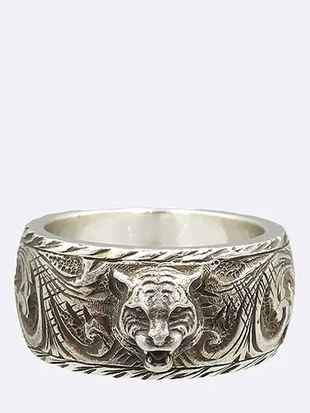 433571 925 Silver Feline Head Ring No 13 - GUCCI - BALAAN 2