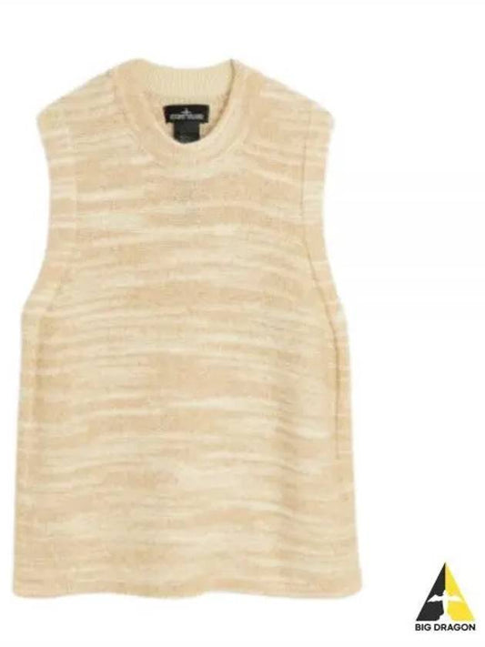 Shadow Project Knit Vest Beige - STONE ISLAND - BALAAN 2