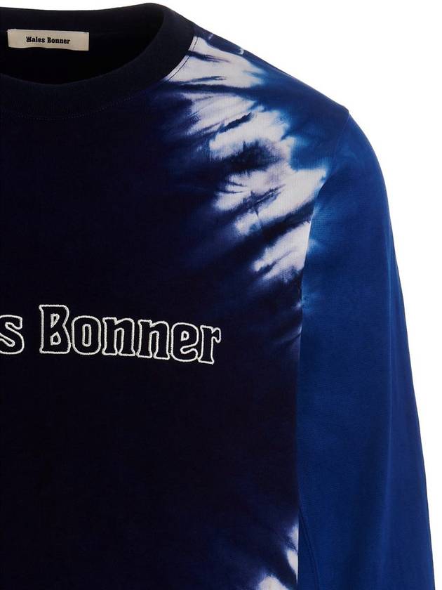 Wales Bonner Logo Embroidery Tie Dye Sweatshirt - WALES BONNER - BALAAN 3