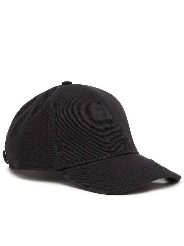 Logo Decorated Buckle Closure Cotton Baseball Ball Cap Black - DIESEL - BALAAN 2