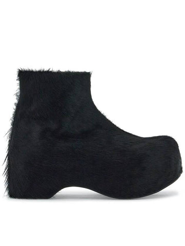 "long-haired chunky ankle boots - MARNI - BALAAN 1