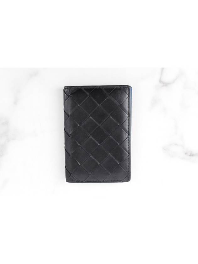 Intrecciato card wallet black - BOTTEGA VENETA - BALAAN 3