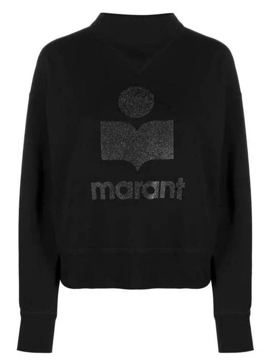 Moby Logo Print Sweatshirt Black - ISABEL MARANT - BALAAN 2