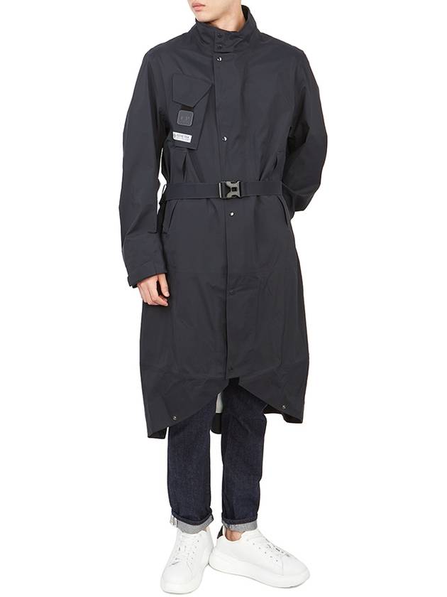 Metropolis Series Gore-Tex 3L Infinium Belted Single Coat Navy - CP COMPANY - BALAAN 7