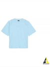 Camargue Embroidered Logo Cotton Short Sleeve T-shirt Light Blue - JACQUEMUS - BALAAN 2