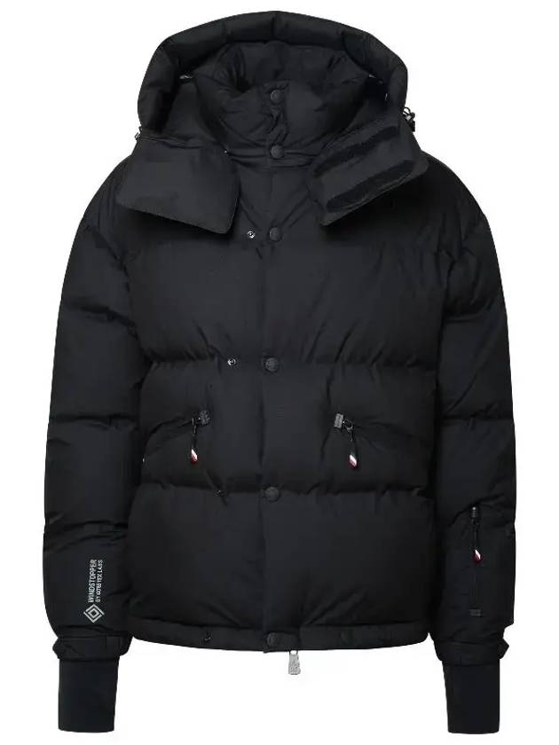 Coraia Logo Short Down Padded Jacket Black - MONCLER - BALAAN 1