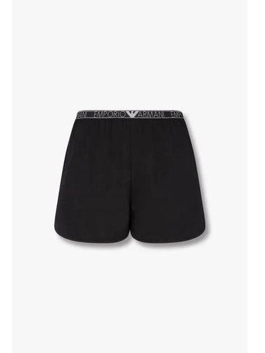 UNDERWEAR Women s Thin Logo Banding Lounge Shorts Black - EMPORIO ARMANI - BALAAN 1