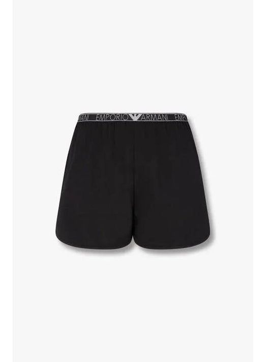 UNDERWEAR ARMANI 30 9 29 Women s Thin Logo Banding Lounge Shorts Black - EMPORIO ARMANI - BALAAN 1