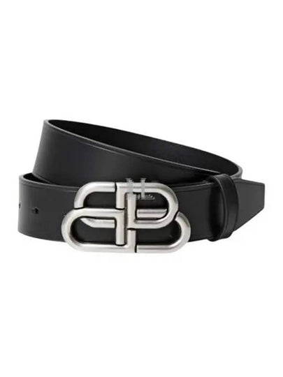 Men's BB Buckle Large Belt Black - BALENCIAGA - BALAAN 2