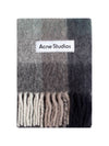 Check Mohair Muffler Green Grey Black - ACNE STUDIOS - BALAAN 2