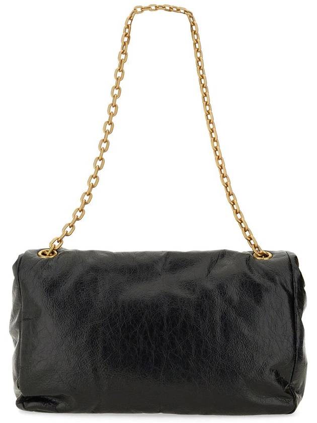 Monaco Chain Strap Shoulder Bag Black - BALENCIAGA - BALAAN 3