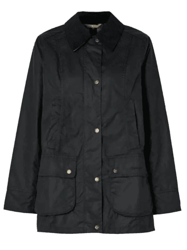 Women's Fiddich Wax Jacket Navy - BARBOUR - BALAAN 1