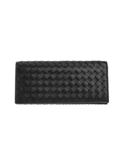 Intrecciato Continental Long Wallet Black - BOTTEGA VENETA - BALAAN 2