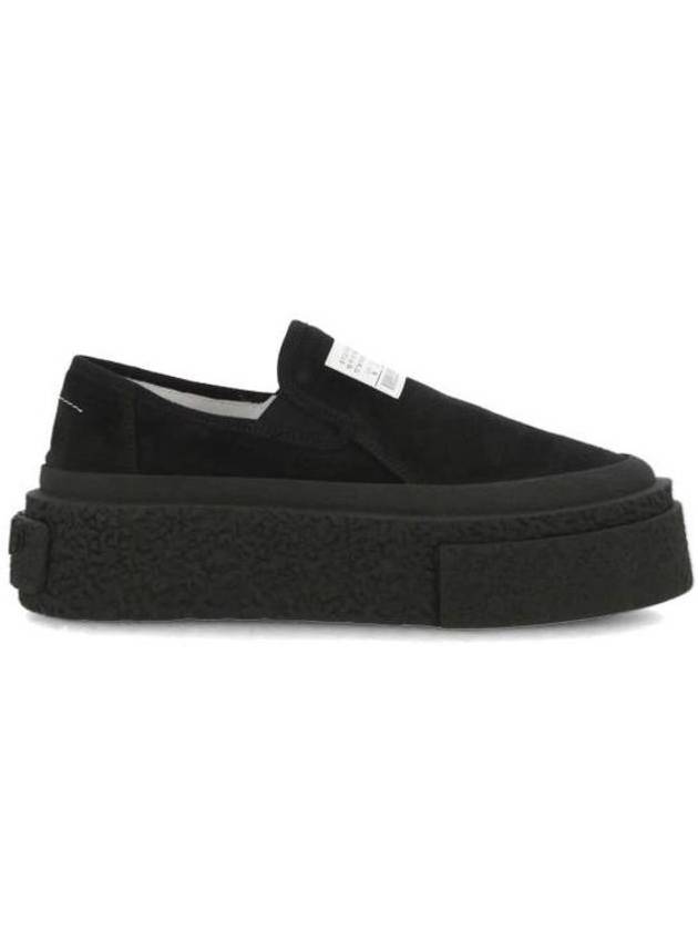 Gambetta Logo Stitch Slip-On Black - MAISON MARGIELA - BALAAN 1