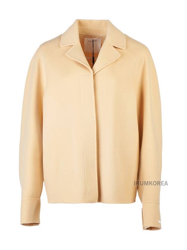 Sportmax V-Neck Short Single Coat Beige - MAX MARA - BALAAN 2