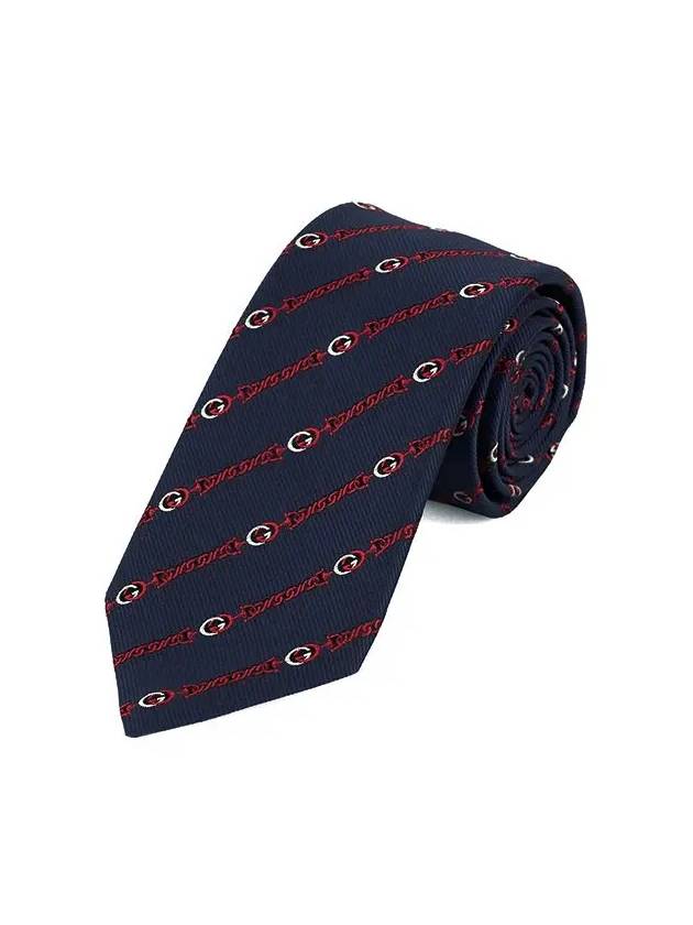 Interlocking Tie 660045 4E002 4174 Navy Red - GUCCI - BALAAN 2