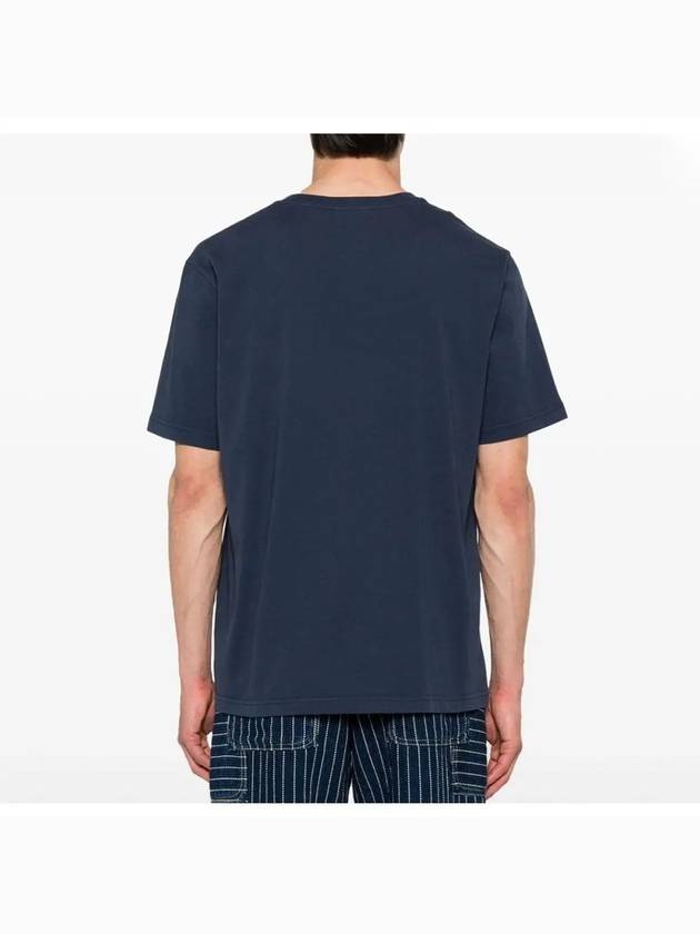 Speedy Fox Patch Comfort Short Sleeve T-Shirt Ink Blue - MAISON KITSUNE - BALAAN 5