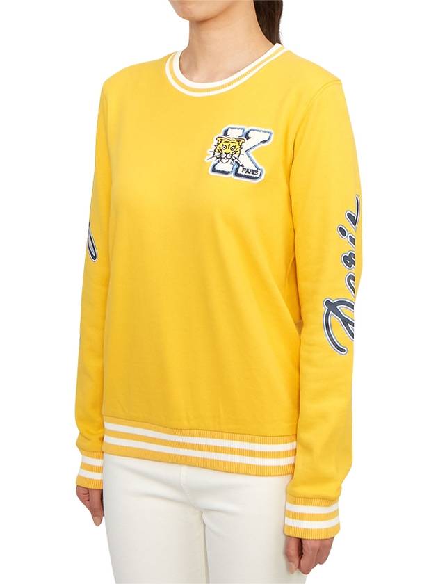 Kids Logo Knit Top Yellow - KENZO - BALAAN 3