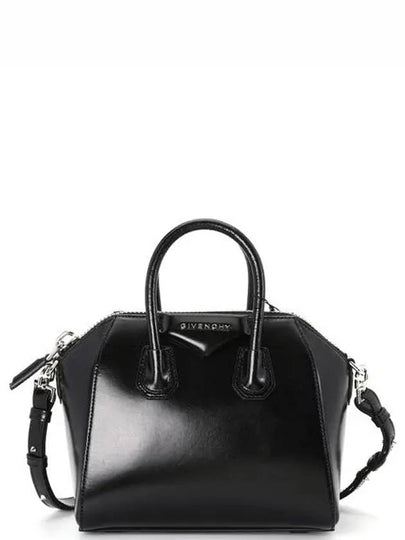 Antigona Shiny Calfskin Mini Tote Bag Black - GIVENCHY - BALAAN 2