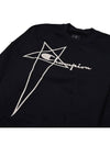 Champion Embroidered Logo Sweatshirt Black - RICK OWENS - BALAAN 4