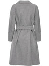 ARONA Belted Wool Coat Gray Melange 2390111031 070 - MAX MARA - BALAAN 3