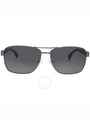 Hugo Boss Grey Rectangular Men's Sunglasses BOSS 1559/O/S 0R80/WJ 60 - HUGO BOSS - BALAAN 1