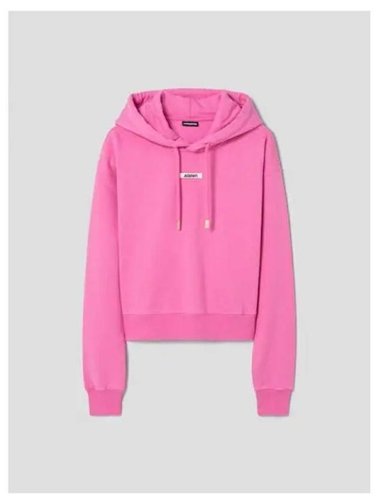 Jacquemus Women s Le Hooded Sweatshirt Hoodie Gros Grain Pink 2 Domestic Products - JACQUEMUS - BALAAN 1