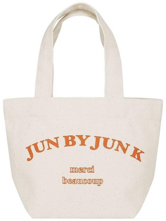 mini JK logo eco bag_orange - JUN BY JUN K - BALAAN 2