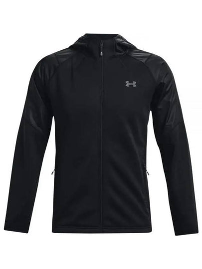 Essential Storm Sweat Zip Up Hoodie Black - UNDER ARMOUR - BALAAN 2