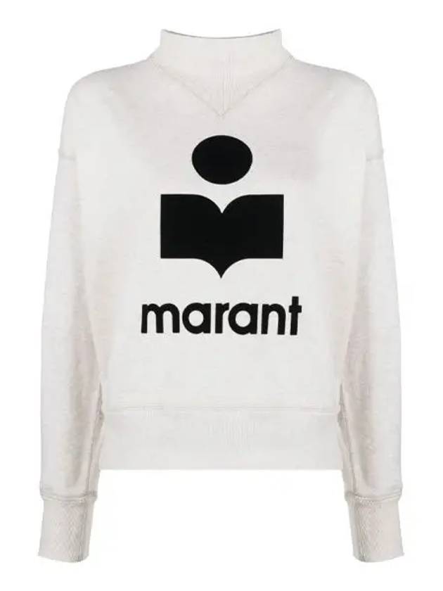 Moby Logo Print Sweatshirt Ecru - ISABEL MARANT - BALAAN 2